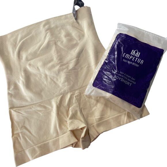 Bundle of 2 Shapermint Empetua High-Waisted Shaper Boyshort Tan 2XL 18437 - Picture 1 of 5